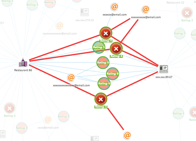 our review fraud visual data model