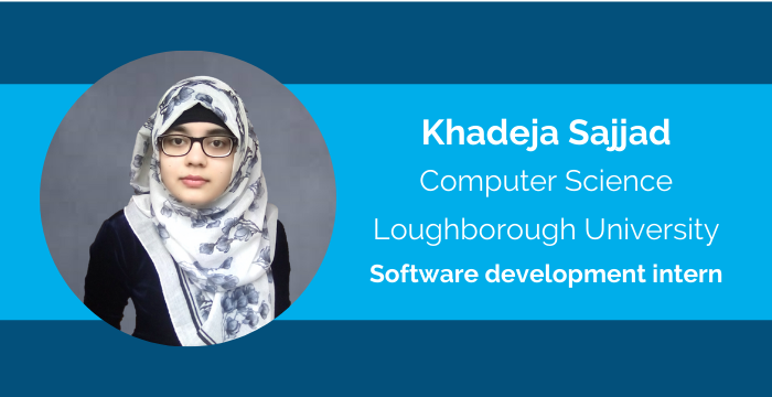 Khadeja Sajjad software development intern